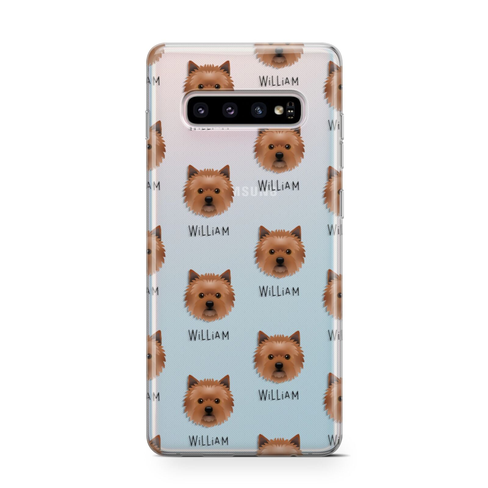 Cairn Terrier Icon with Name Samsung Galaxy S10 Case