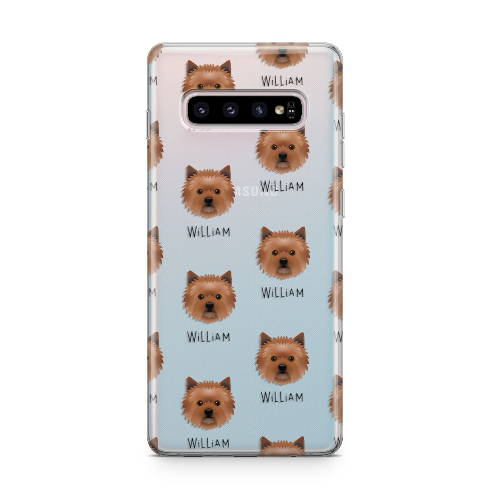 Cairn Terrier Icon with Name Samsung Galaxy S10 Plus Case