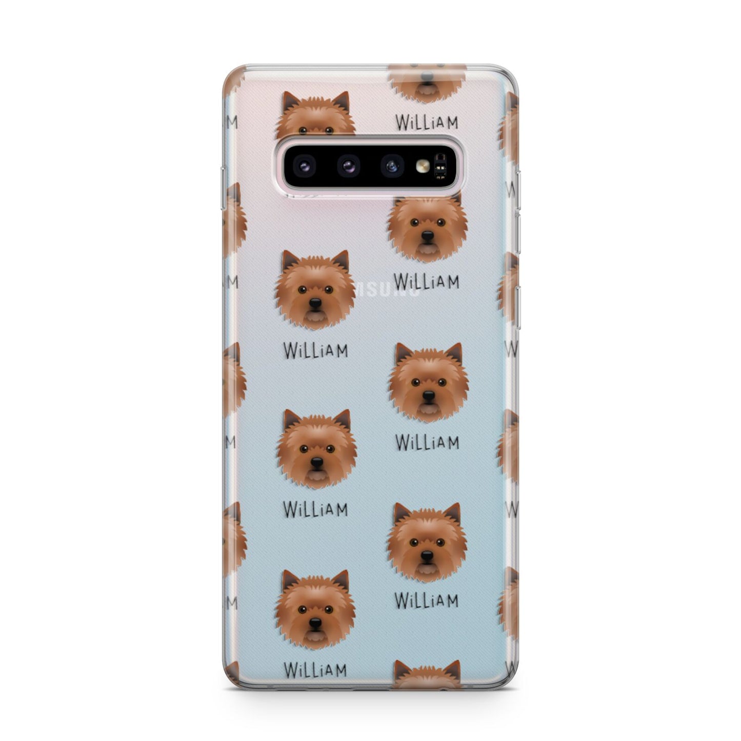 Cairn Terrier Icon with Name Samsung Galaxy S10 Plus Case