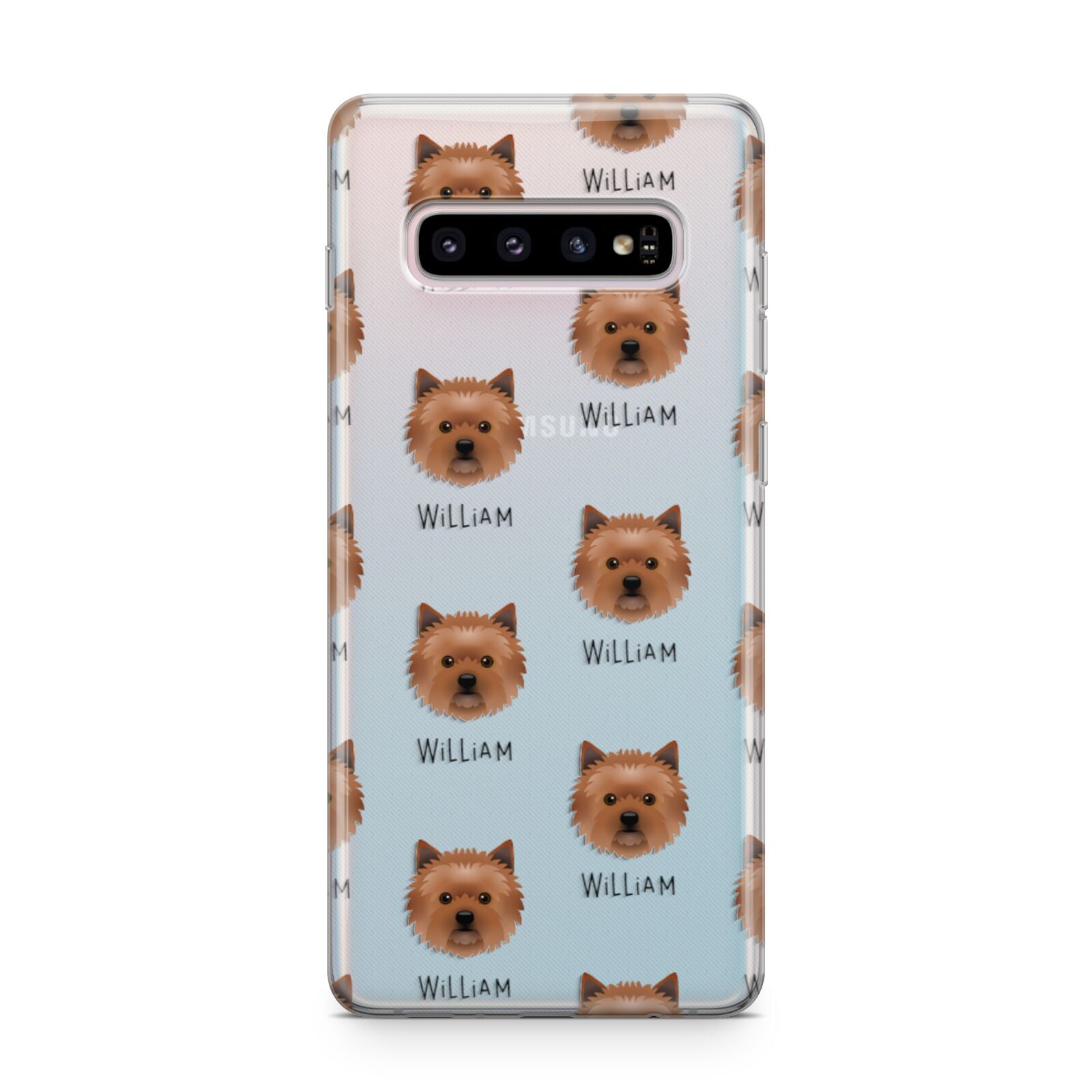 Cairn Terrier Icon with Name Samsung Galaxy S10 Plus Case