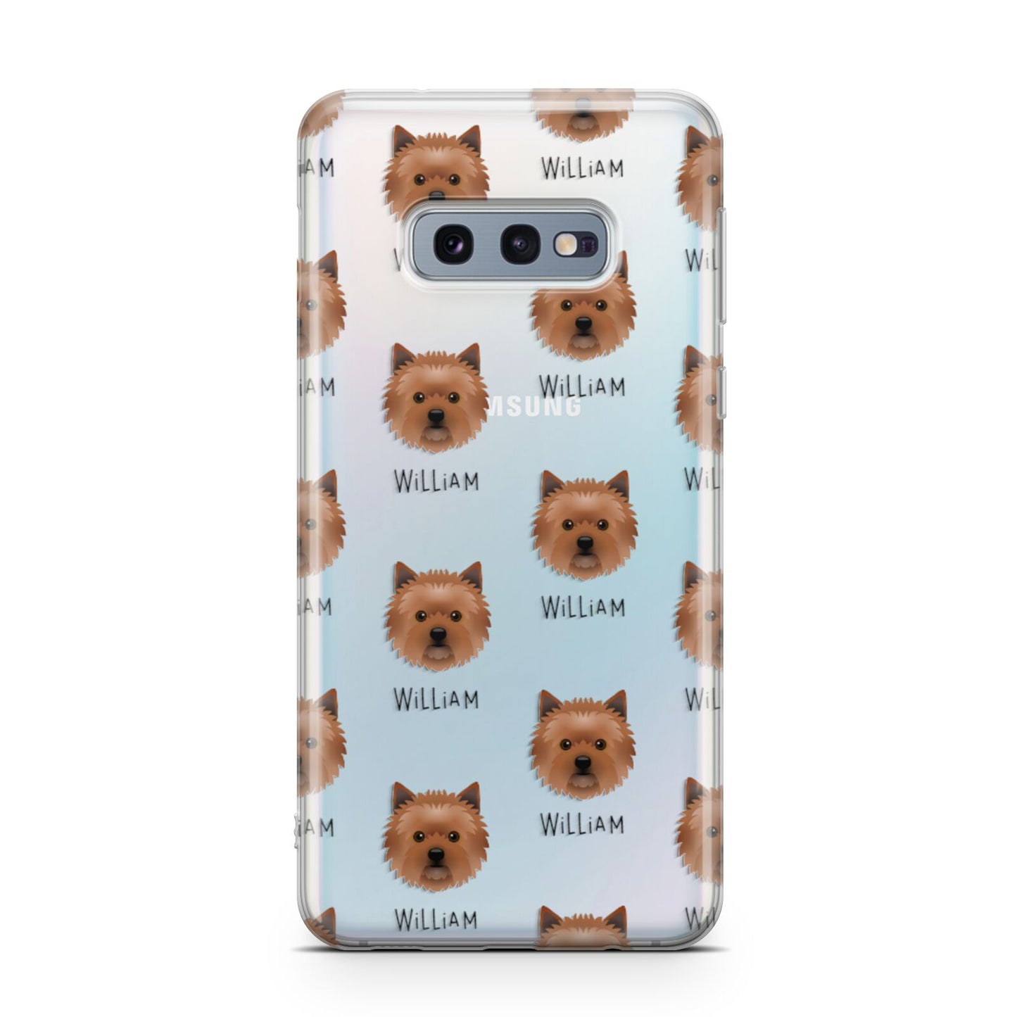 Cairn Terrier Icon with Name Samsung Galaxy S10E Case