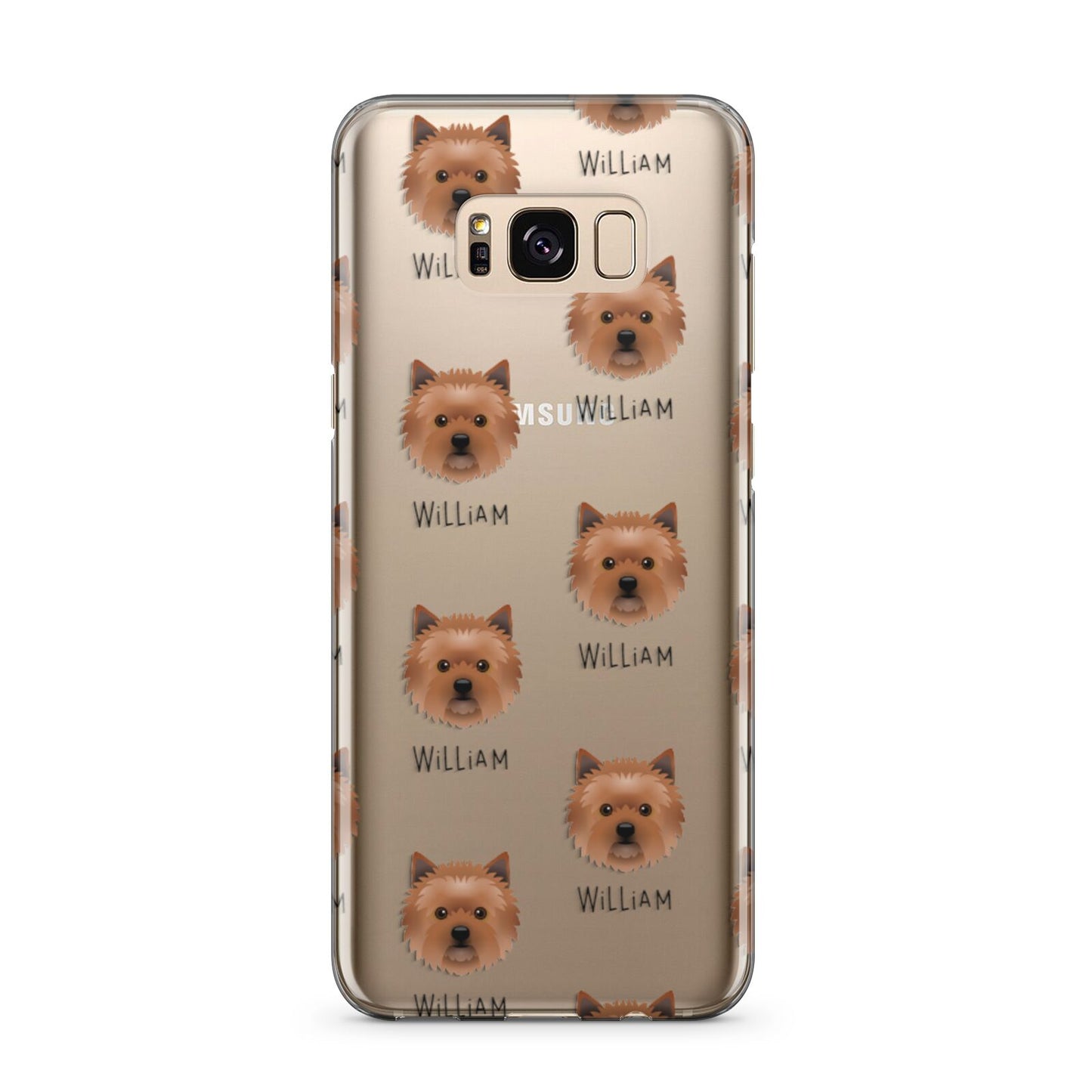 Cairn Terrier Icon with Name Samsung Galaxy S8 Plus Case