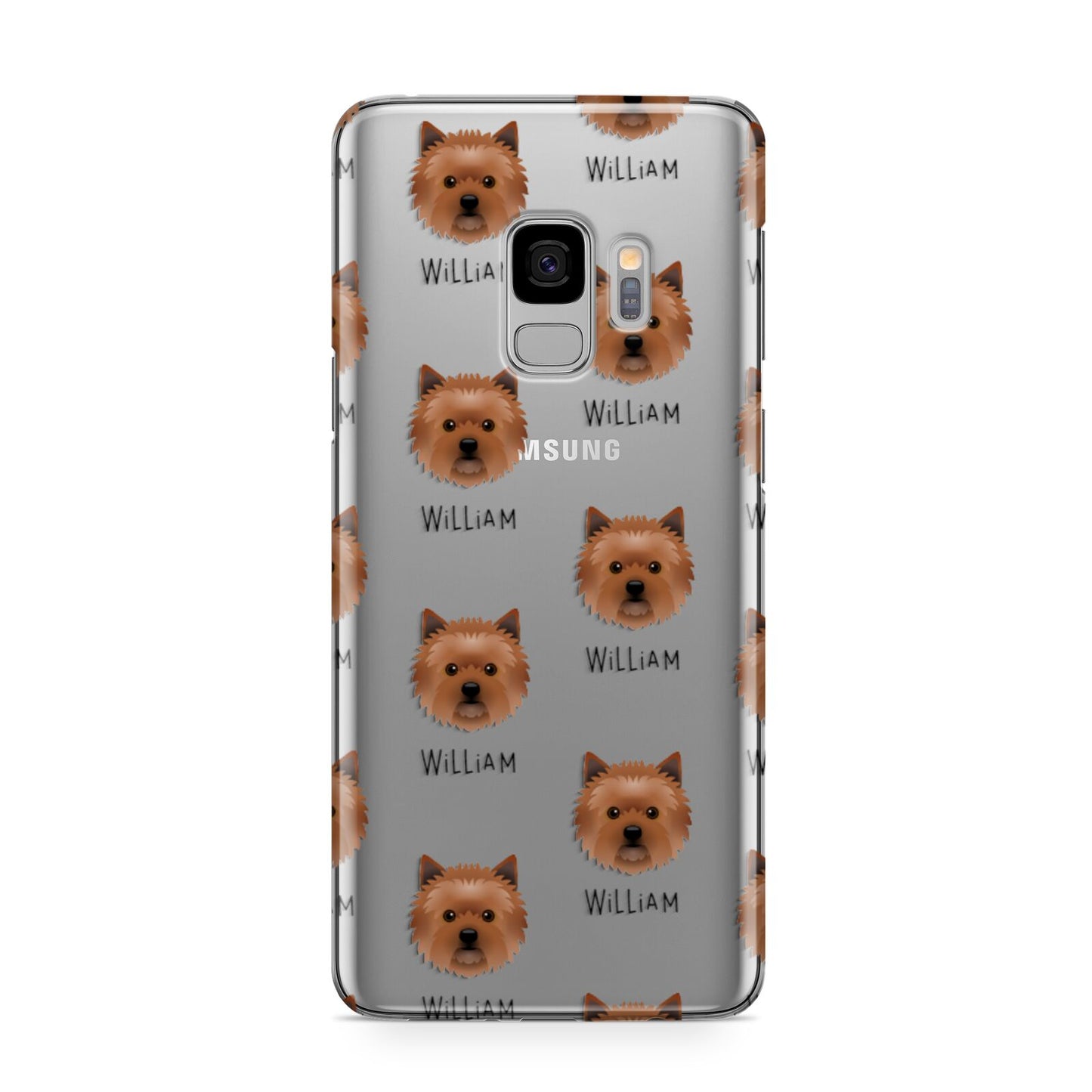 Cairn Terrier Icon with Name Samsung Galaxy S9 Case