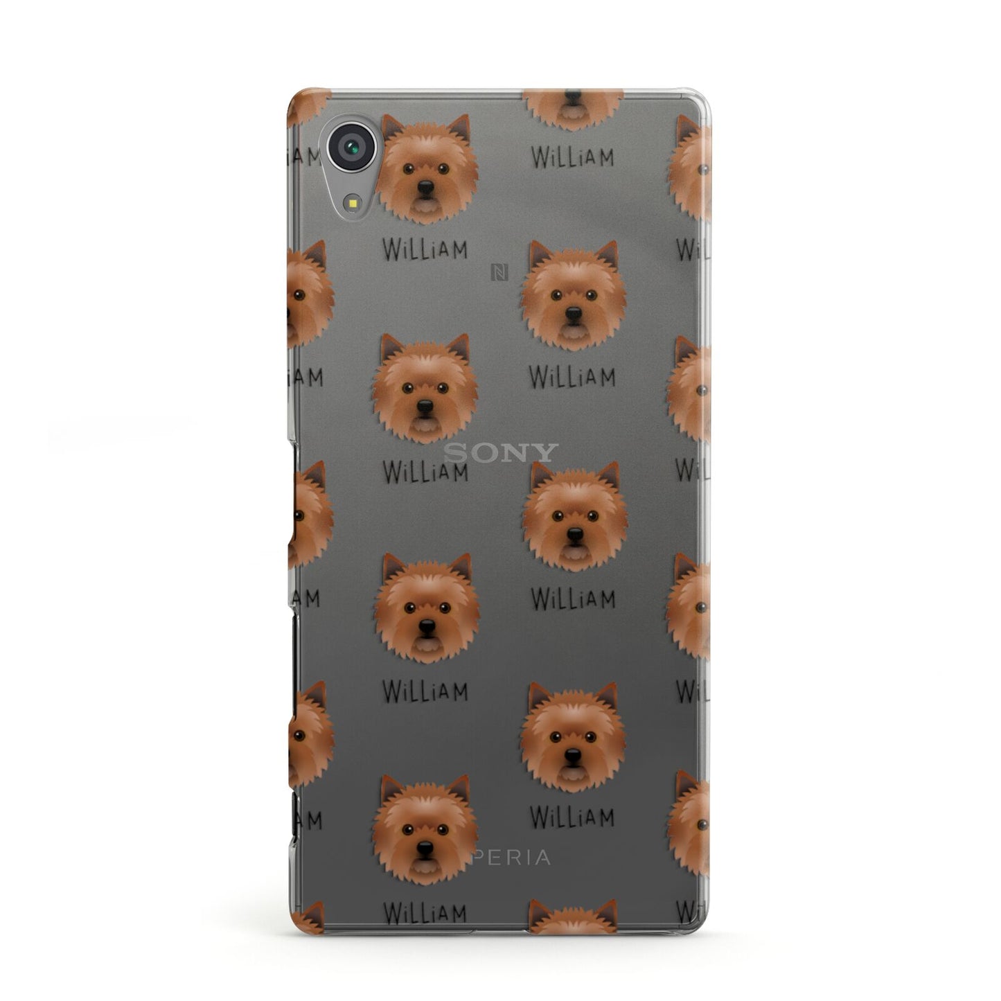 Cairn Terrier Icon with Name Sony Xperia Case