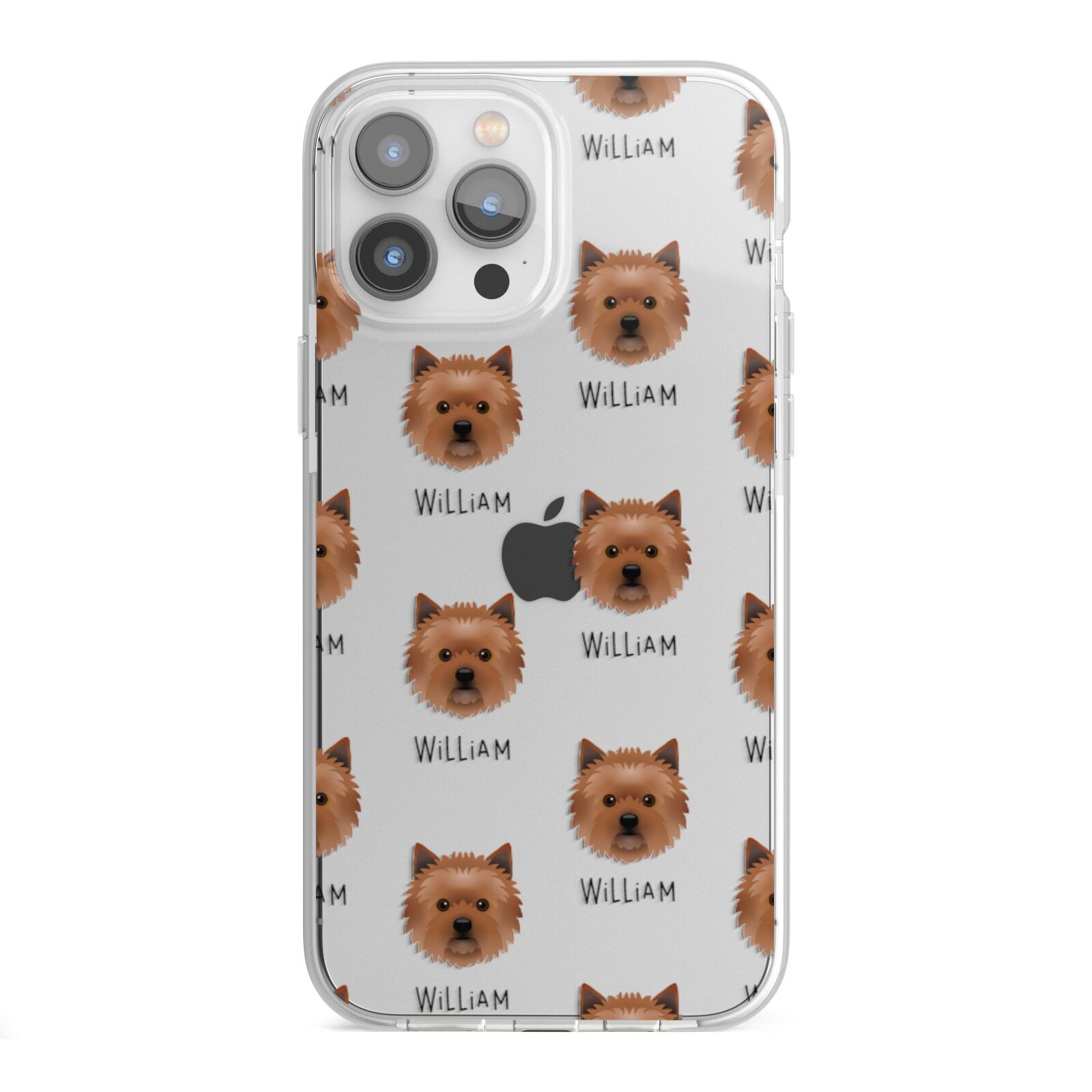 Cairn Terrier Icon with Name iPhone 13 Pro Max TPU Impact Case with White Edges