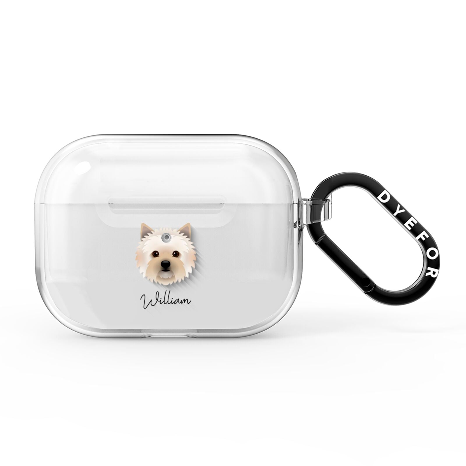 Cairn Terrier Personalised AirPods Pro Clear Case