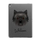 Cairn Terrier Personalised Apple iPad Grey Case