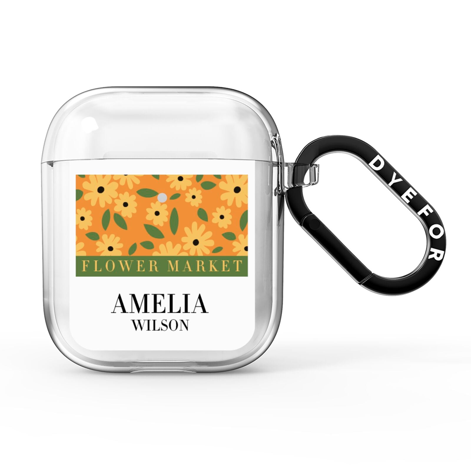 California Flower Market AirPods Clear Case