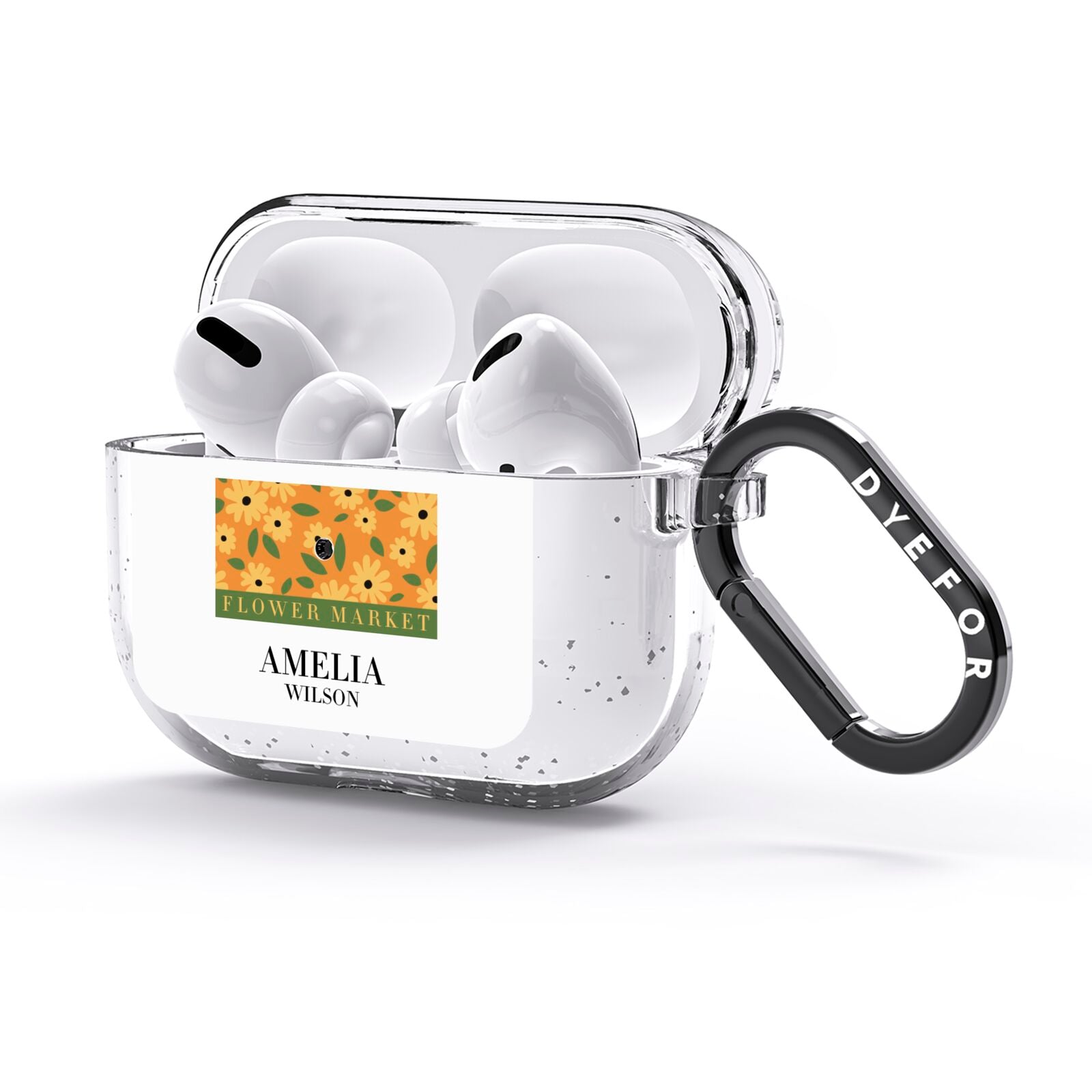 California Flower Market AirPods Glitter Case 3rd Gen Side Image