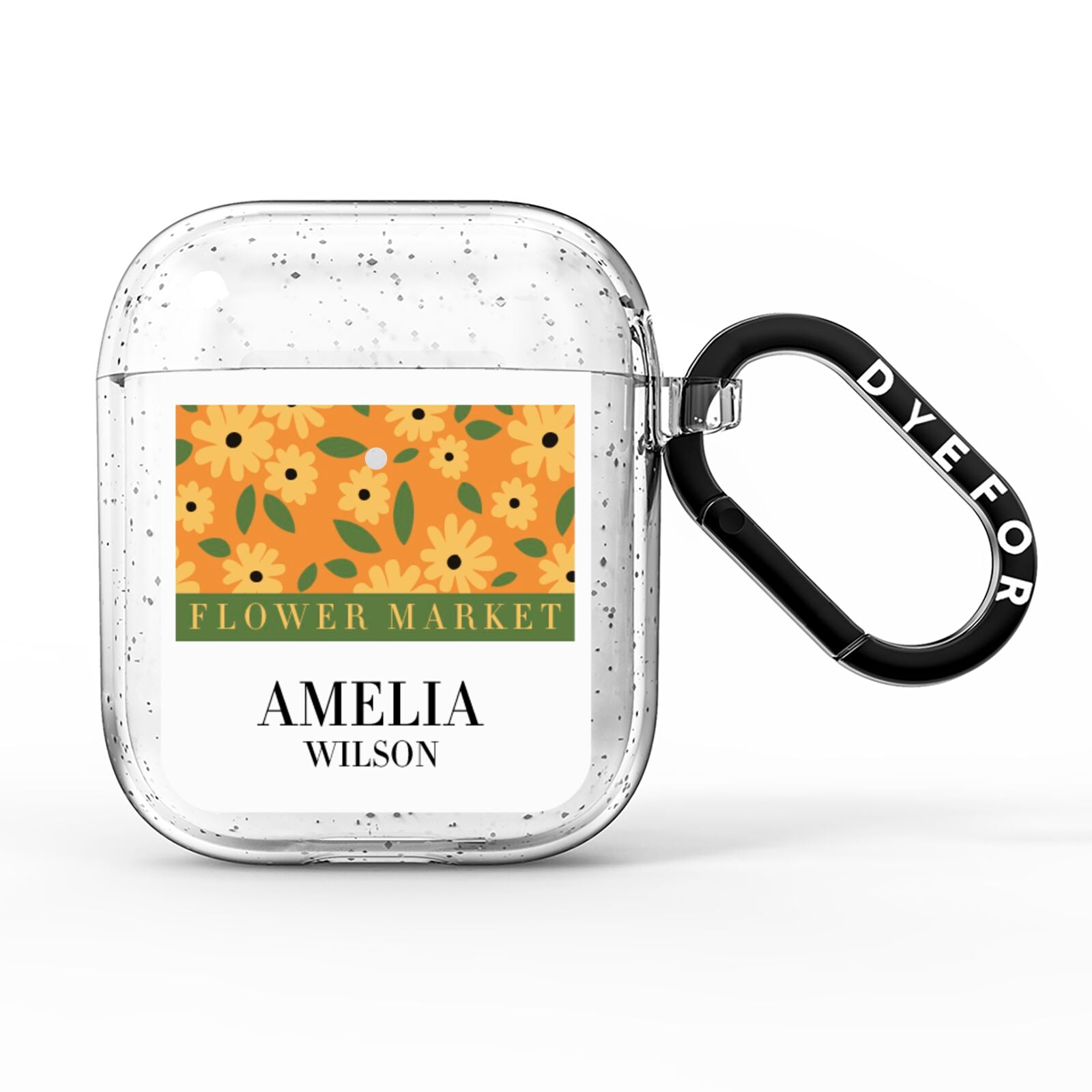 California Flower Market AirPods Glitter Case