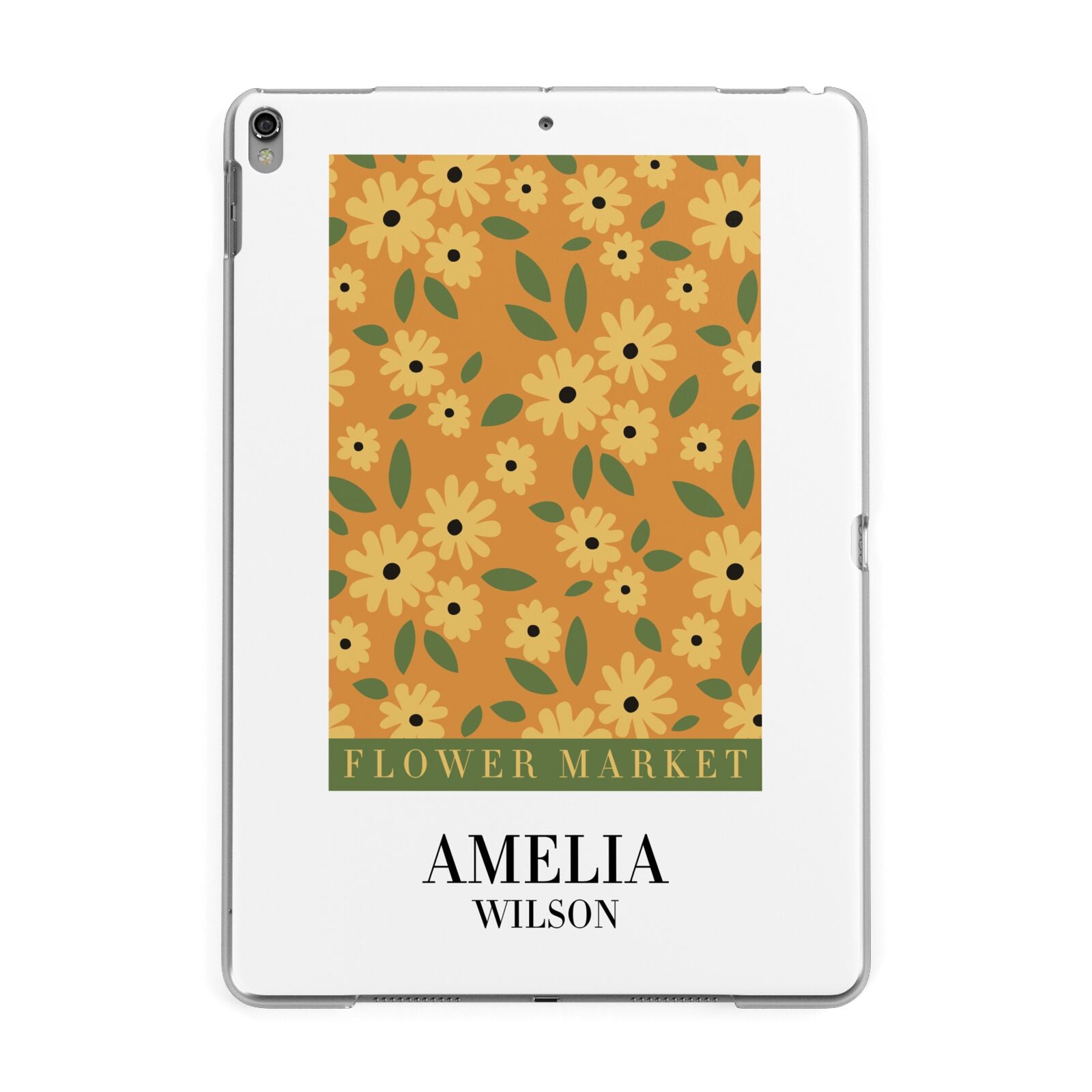 California Flower Market Apple iPad Grey Case