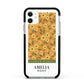 California Flower Market Apple iPhone 11 in White with Black Impact Case