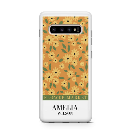 California Flower Market Protective Samsung Galaxy Case