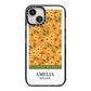 California Flower Market iPhone 13 Black Impact Case on Silver phone