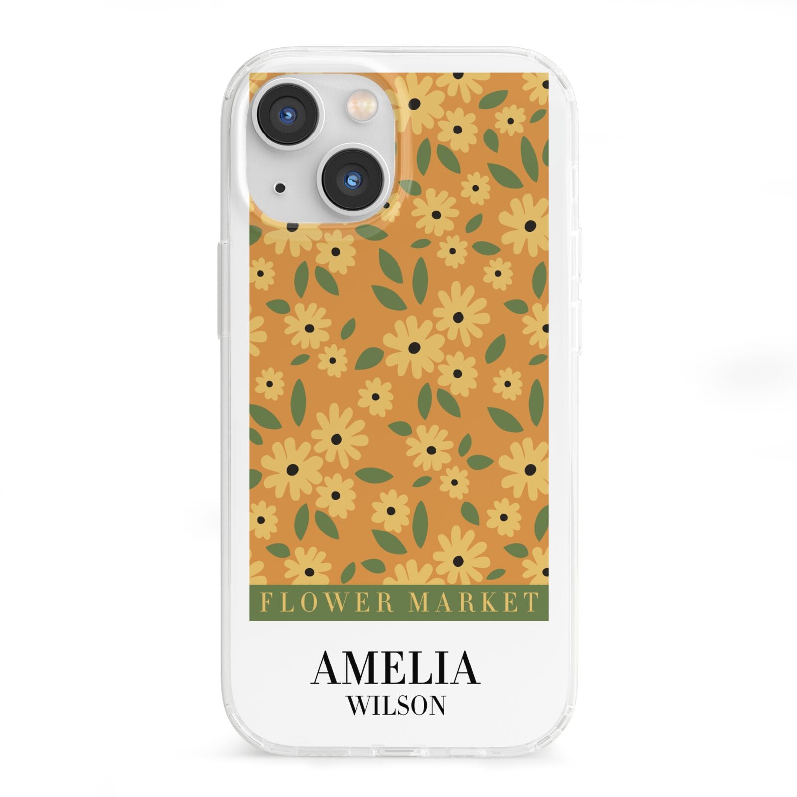 California Flower Market iPhone 13 Mini Clear Bumper Case