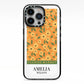 California Flower Market iPhone 13 Pro Black Impact Case on Silver phone