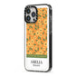 California Flower Market iPhone 13 Pro Max Black Impact Case Side Angle on Silver phone