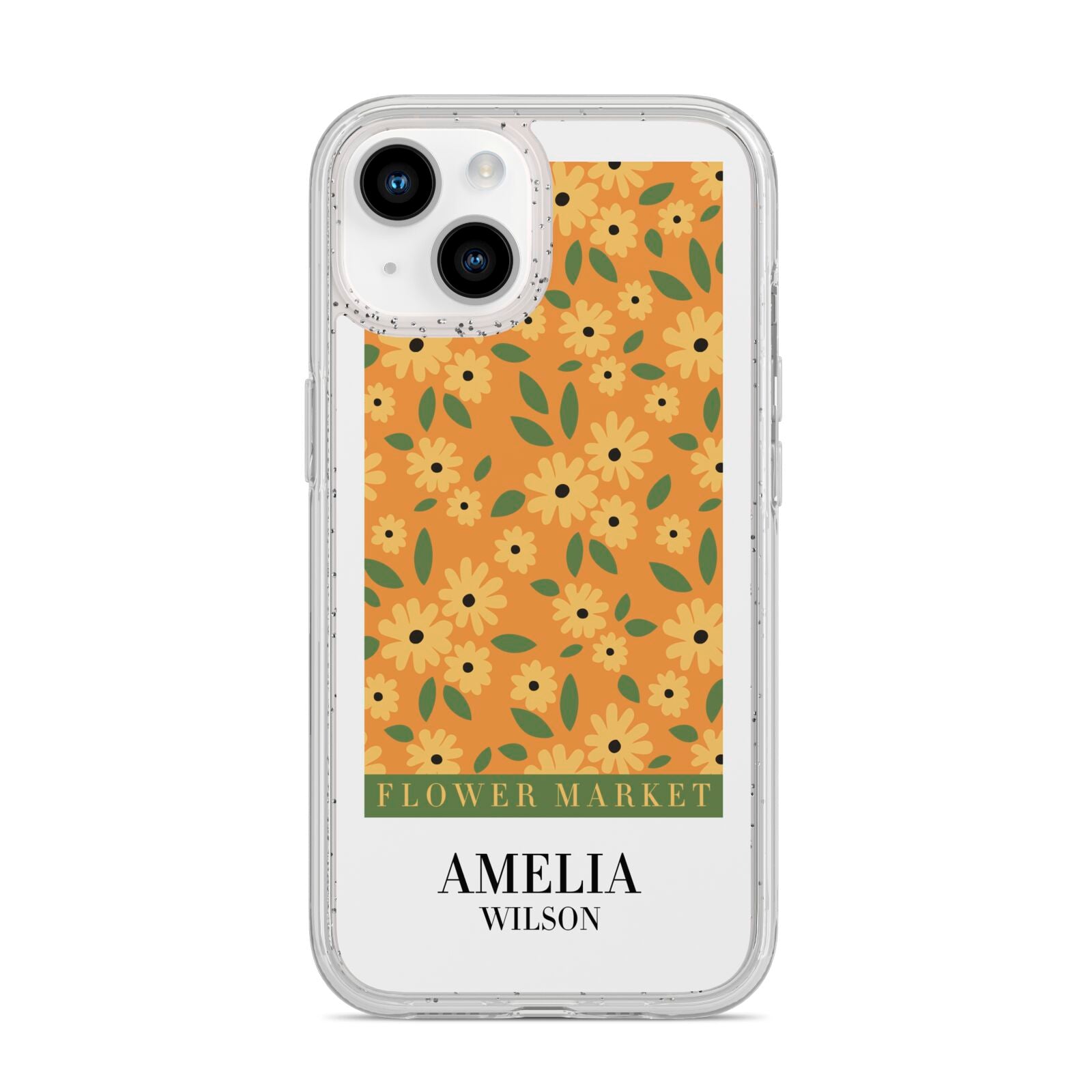 California Flower Market iPhone 14 Glitter Tough Case Starlight