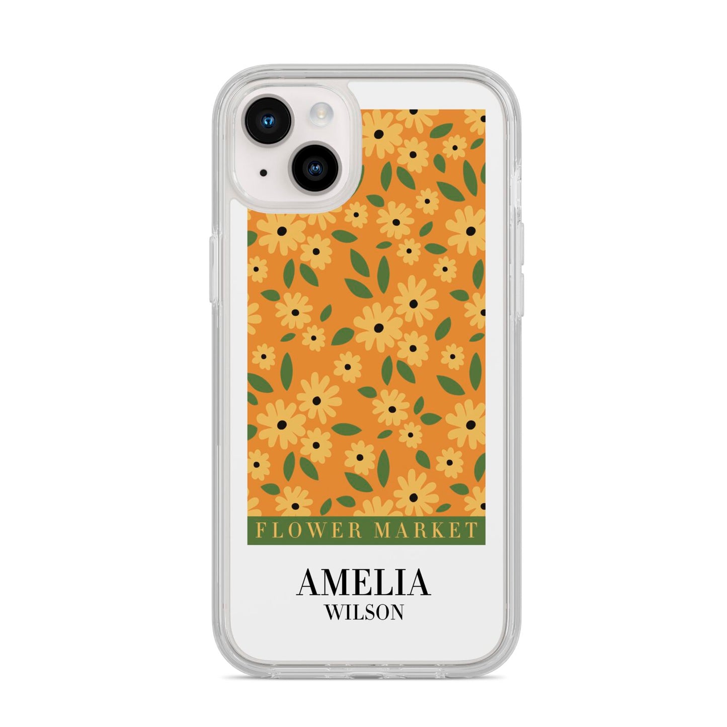 California Flower Market iPhone 14 Plus Clear Tough Case Starlight
