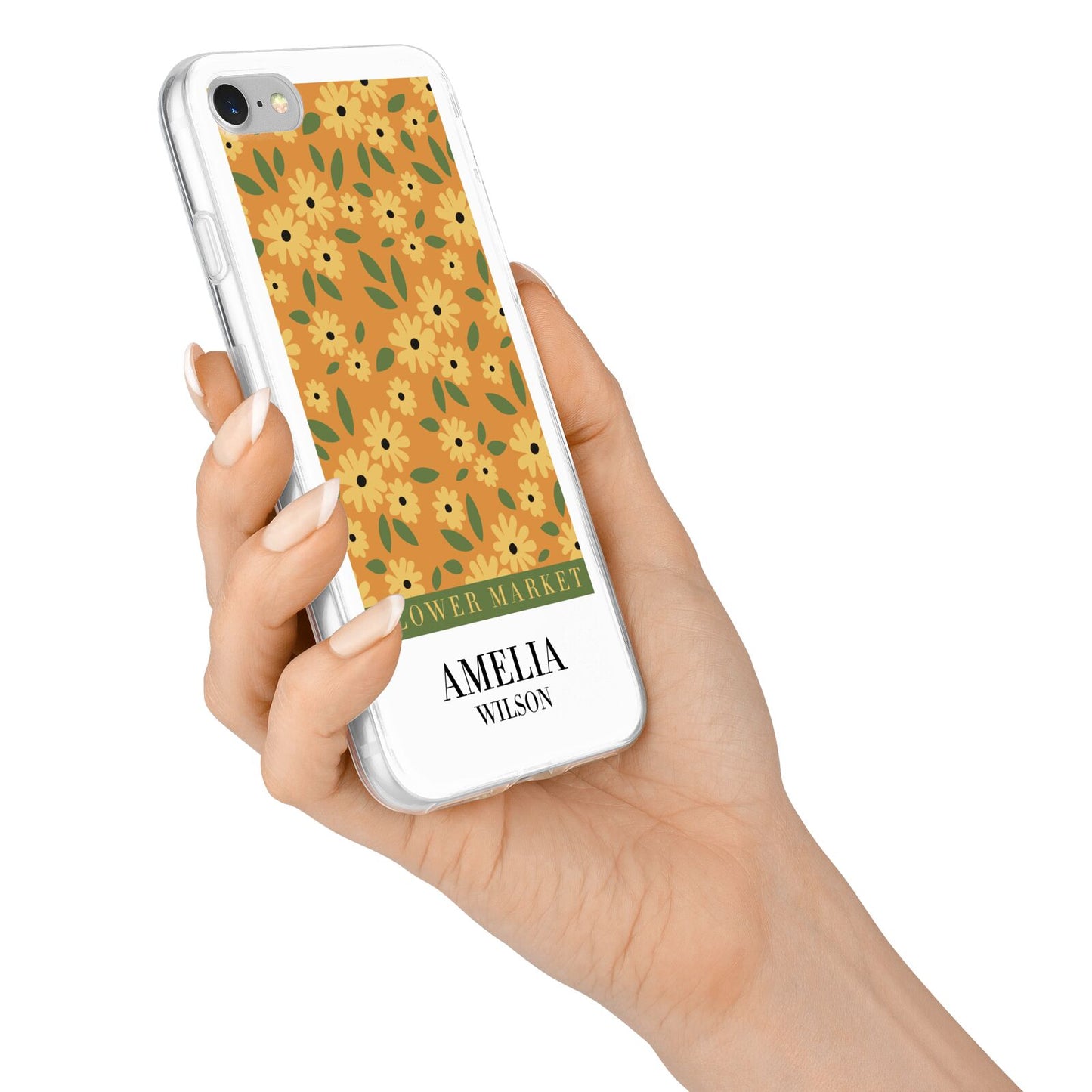 California Flower Market iPhone 7 Bumper Case on Silver iPhone Alternative Image