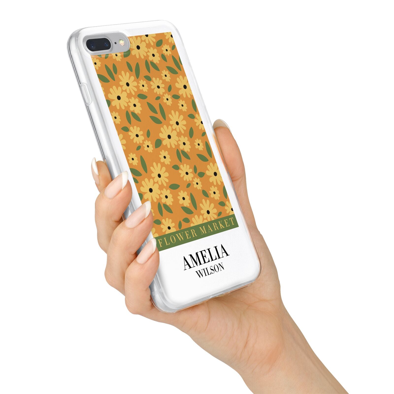 California Flower Market iPhone 7 Plus Bumper Case on Silver iPhone Alternative Image