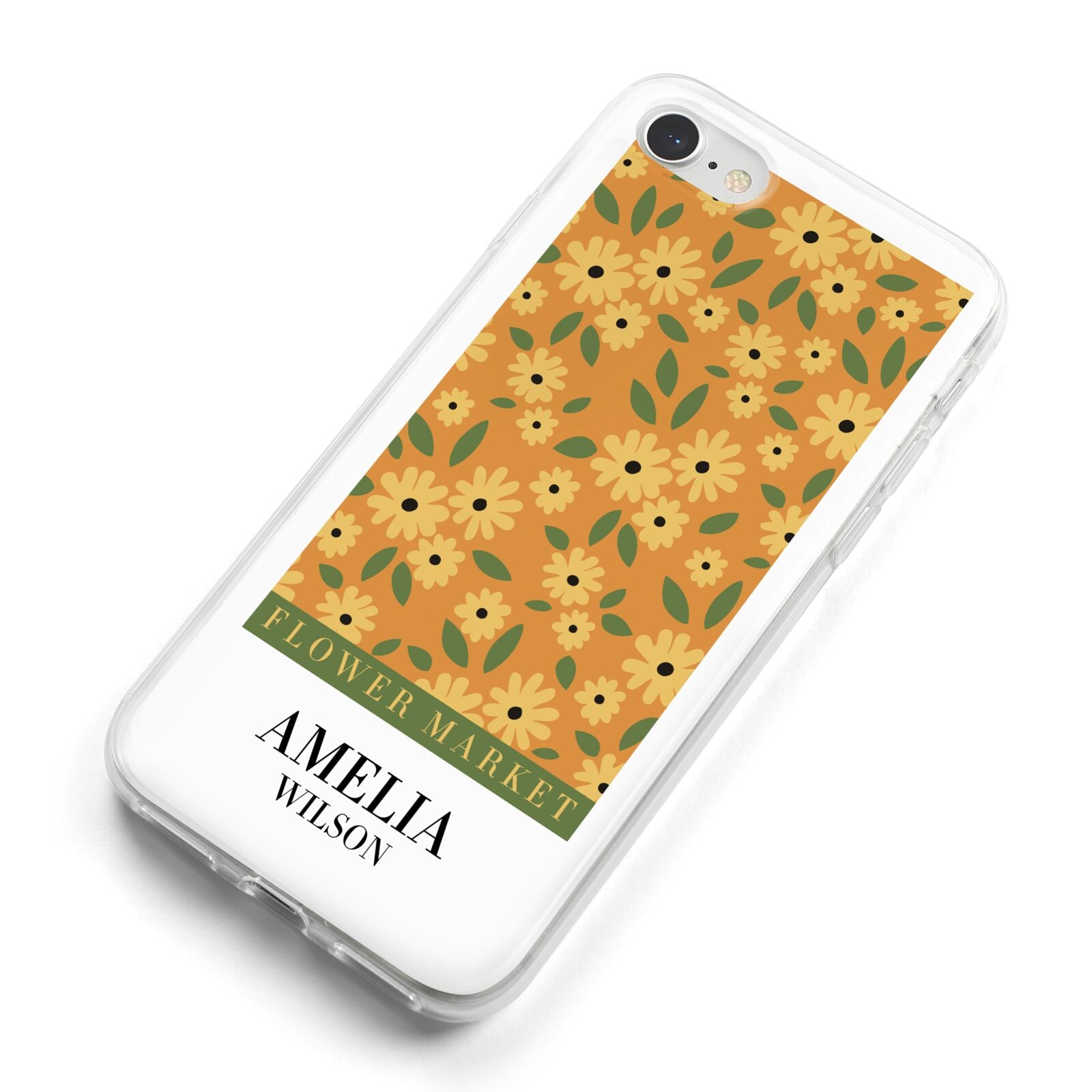California Flower Market iPhone 8 Bumper Case on Silver iPhone Alternative Image