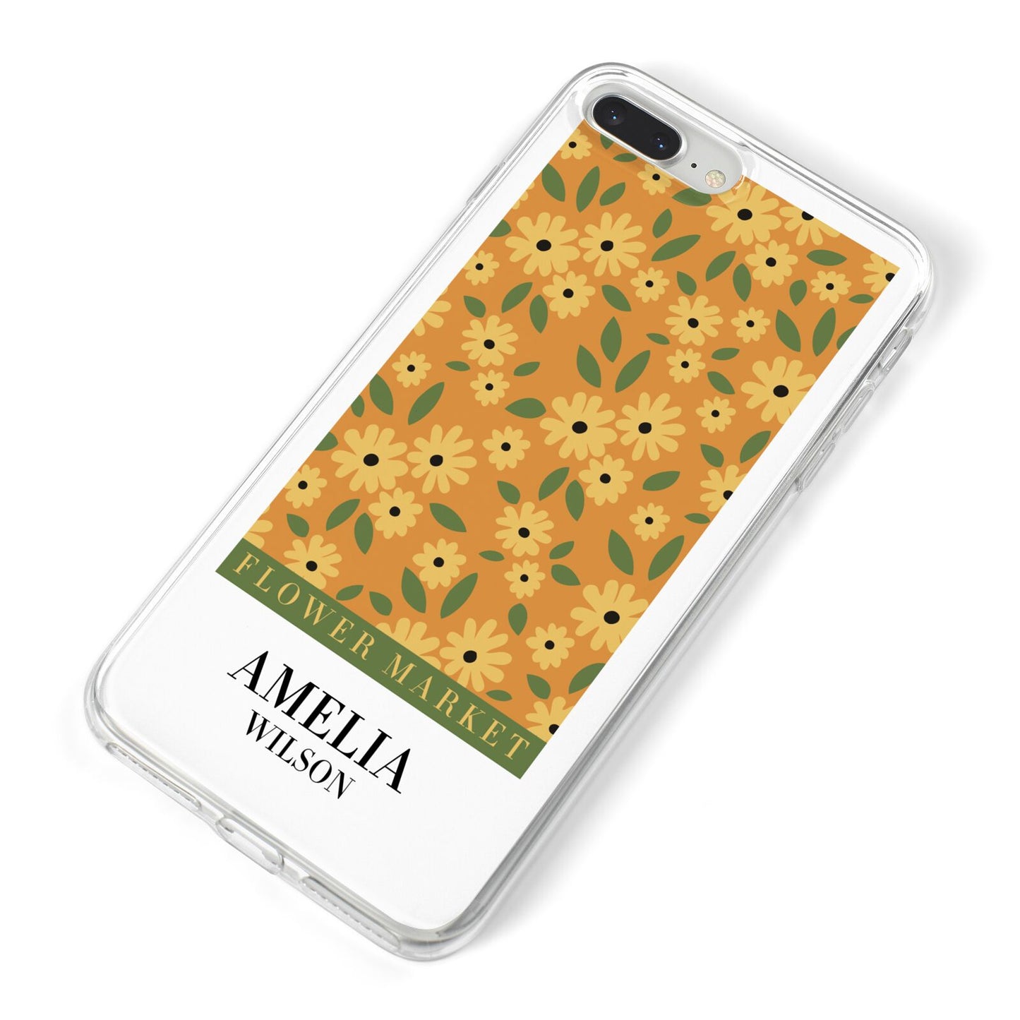 California Flower Market iPhone 8 Plus Bumper Case on Silver iPhone Alternative Image