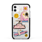 California Girl Sticker Apple iPhone 11 in White with Black Impact Case