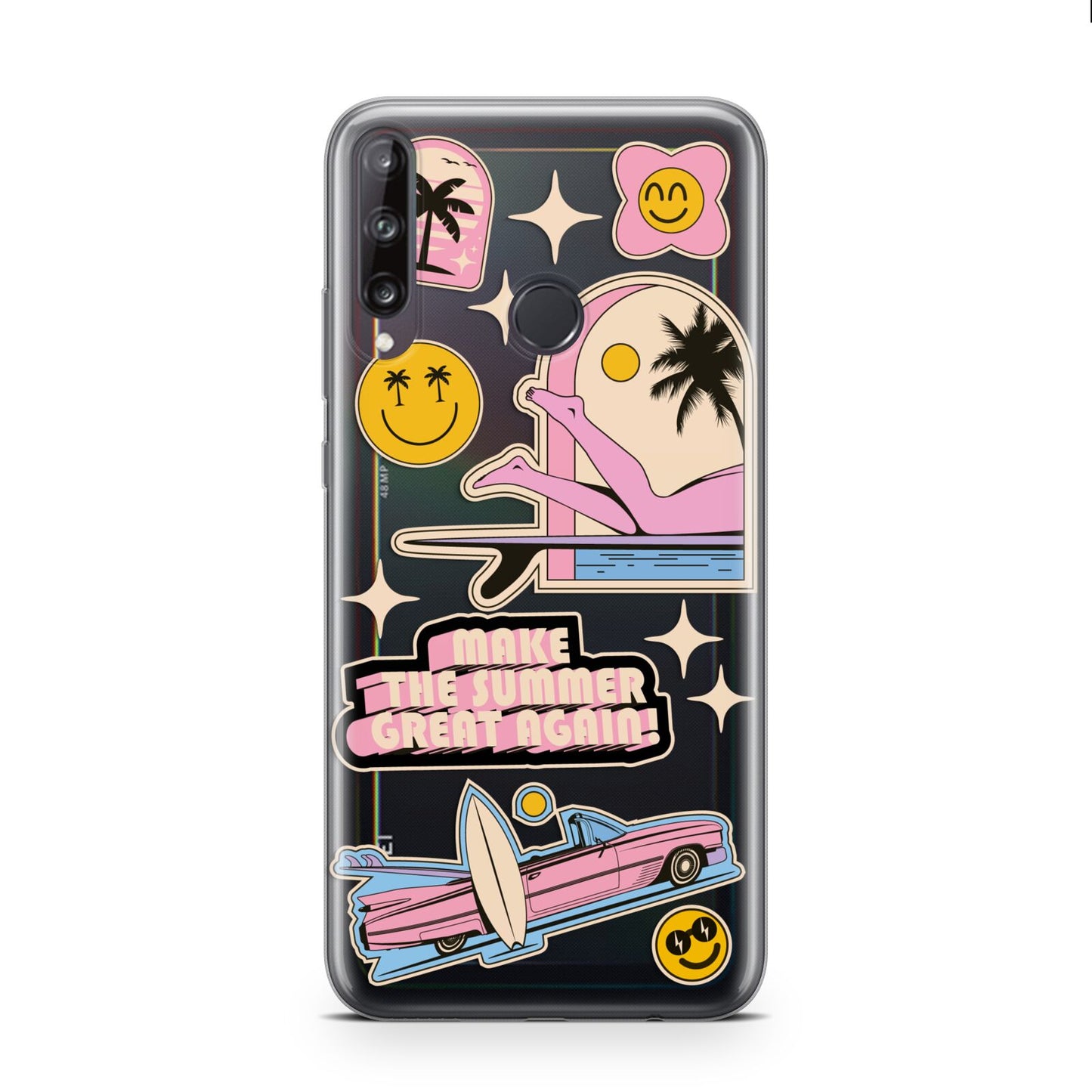 California Girl Sticker Huawei P40 Lite E Phone Case