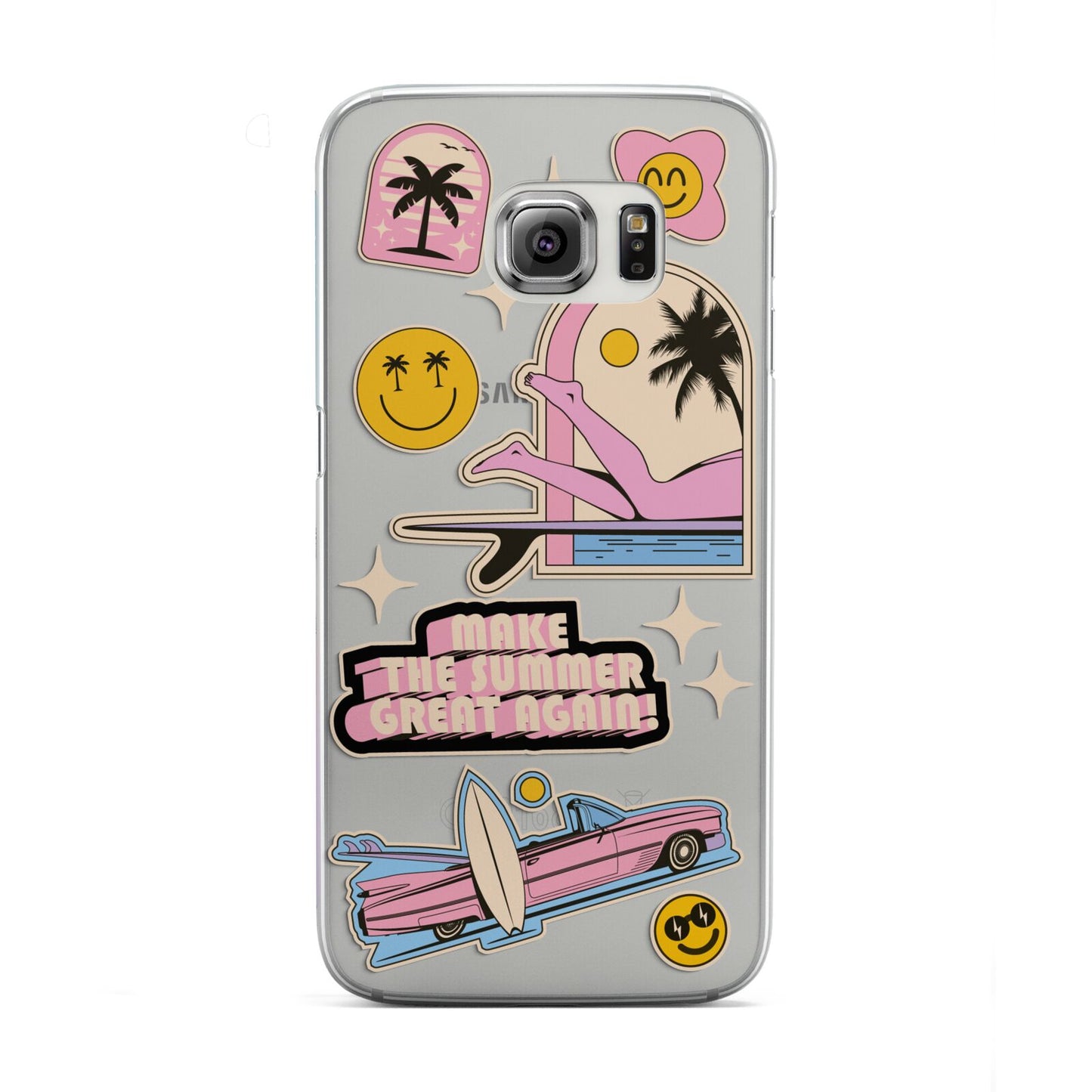 California Girl Sticker Samsung Galaxy S6 Edge Case