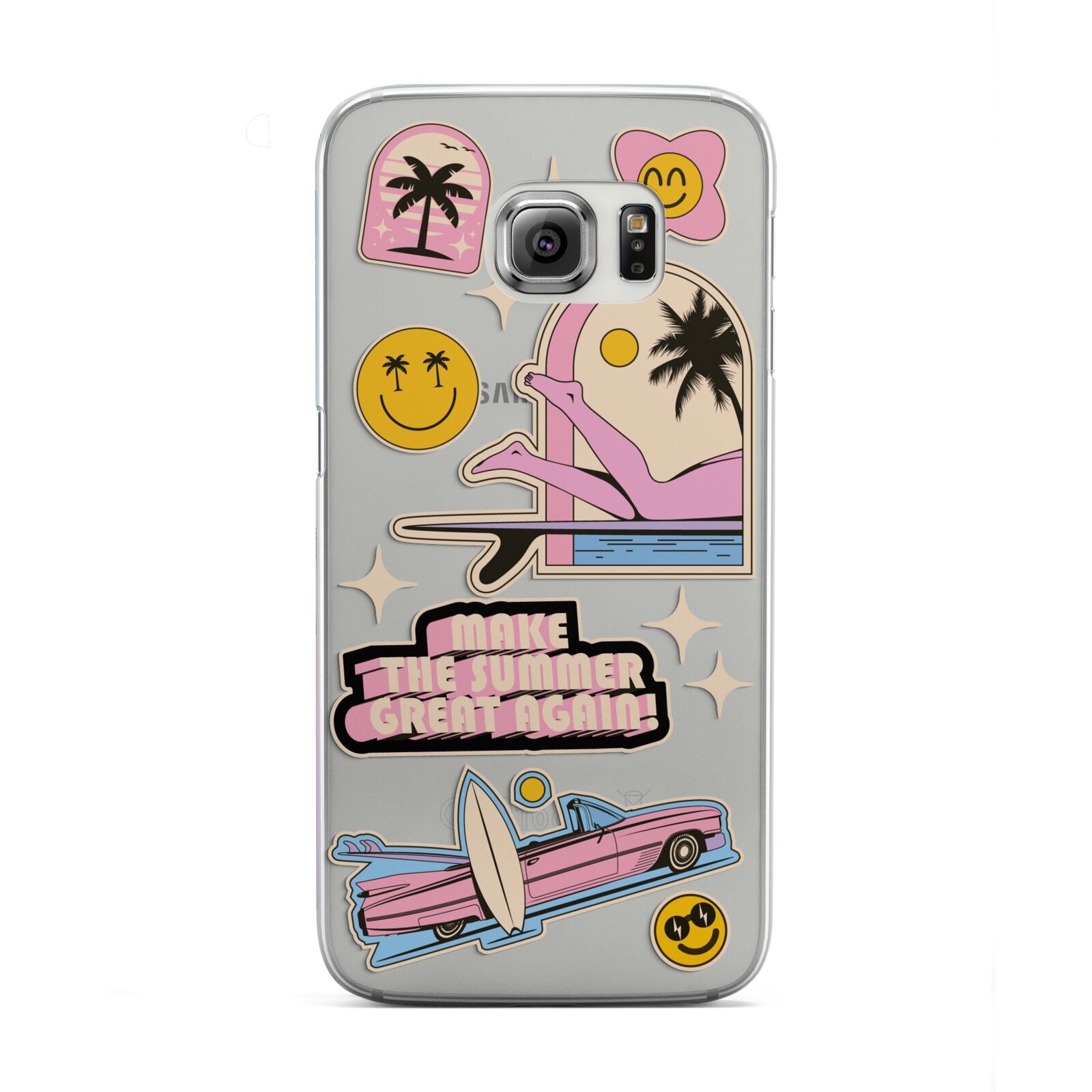 California Girl Sticker Samsung Galaxy S6 Edge Case