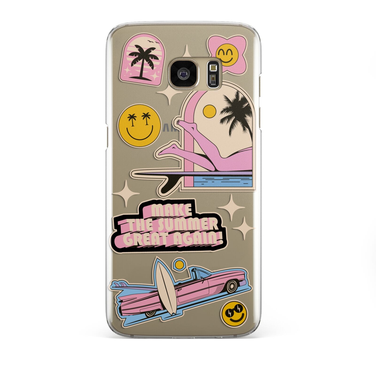 California Girl Sticker Samsung Galaxy S7 Edge Case