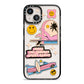 California Girl Sticker iPhone 13 Black Impact Case on Silver phone