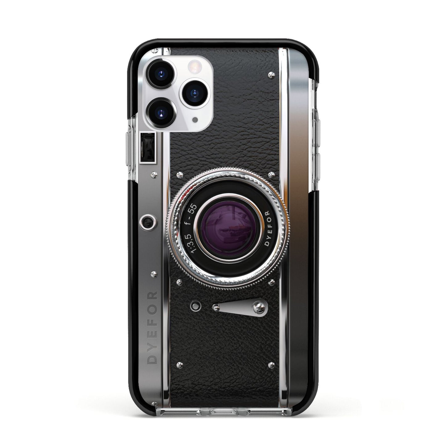 Camera Apple iPhone 11 Pro in Silver with Black Impact Case