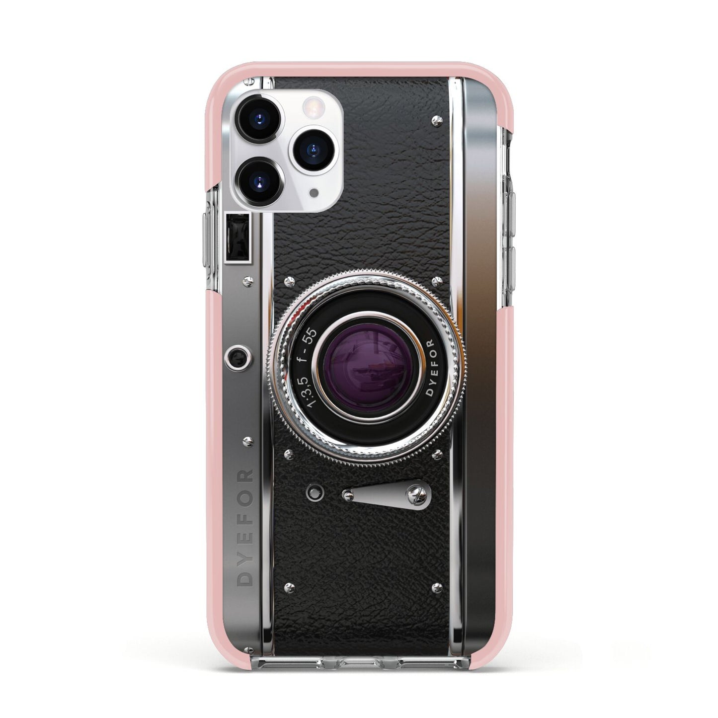 Camera Apple iPhone 11 Pro in Silver with Pink Impact Case
