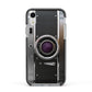 Camera Apple iPhone XR Impact Case Black Edge on Silver Phone