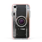 Camera Apple iPhone XR Impact Case Pink Edge on Silver Phone