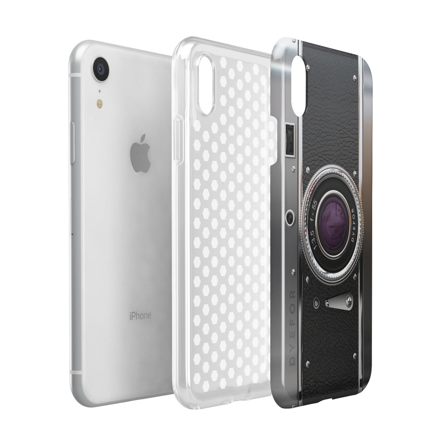 Camera Apple iPhone XR White 3D Tough Case Expanded view