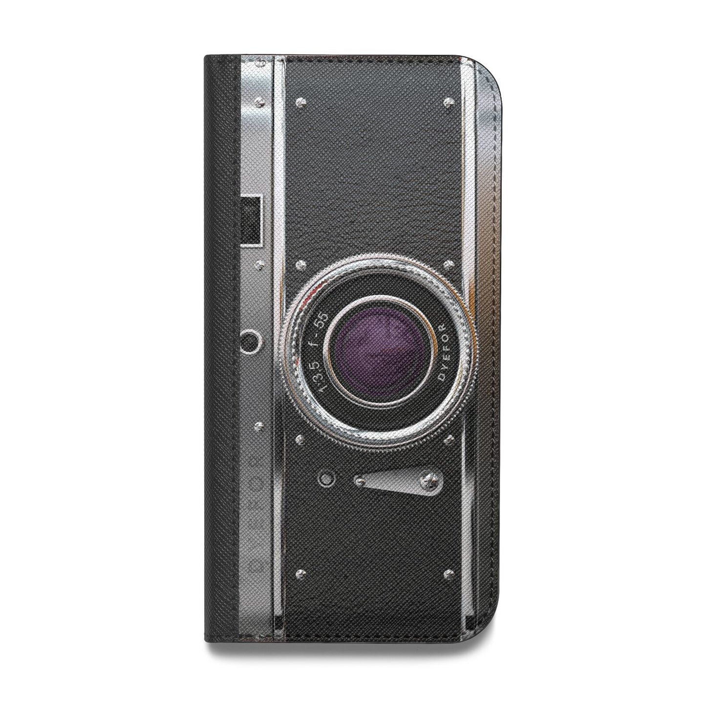 Camera Vegan Leather Flip Samsung Case
