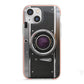 Camera iPhone 13 Mini TPU Impact Case with Pink Edges