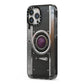 Camera iPhone 13 Pro Max Black Impact Case Side Angle on Silver phone