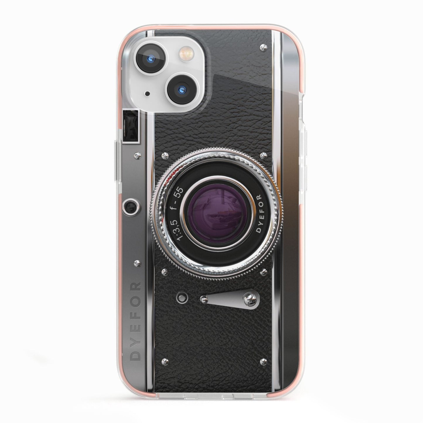 Camera iPhone 13 TPU Impact Case with Pink Edges