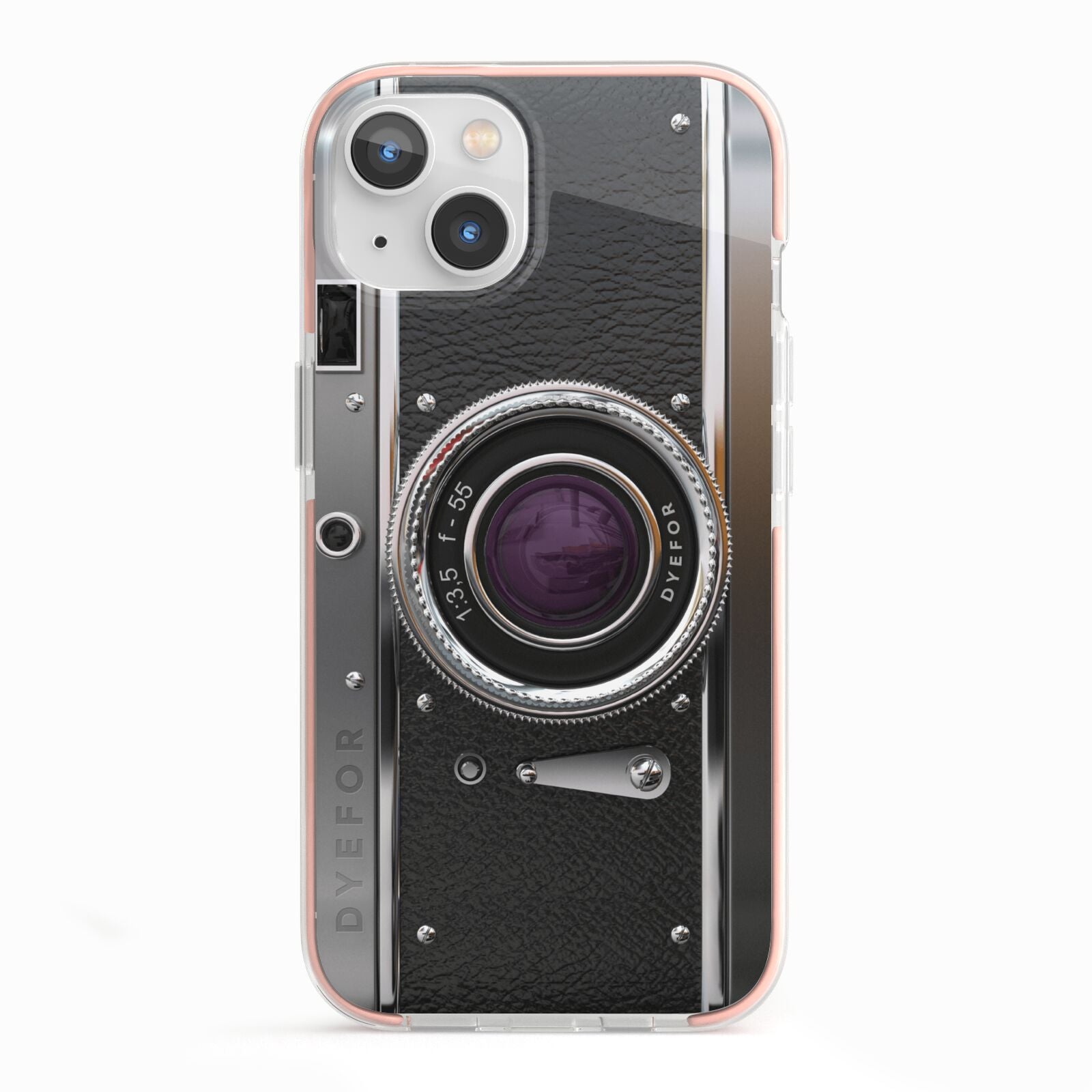 Camera iPhone 13 TPU Impact Case with Pink Edges