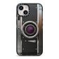 Camera iPhone 14 Black Impact Case on Silver phone
