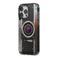 Camera iPhone 14 Pro Max Black Impact Case Side Angle on Silver phone