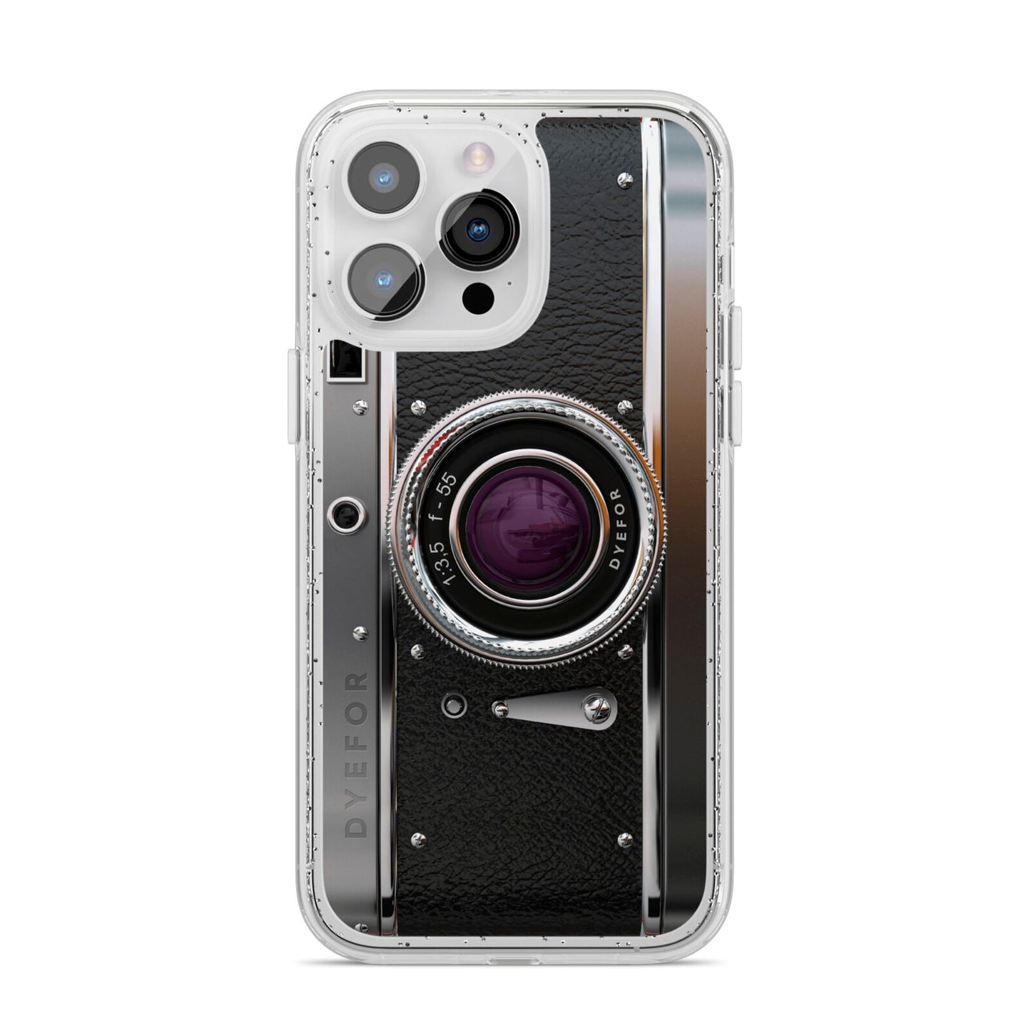 Camera iPhone 14 Pro Max Glitter Tough Case Silver