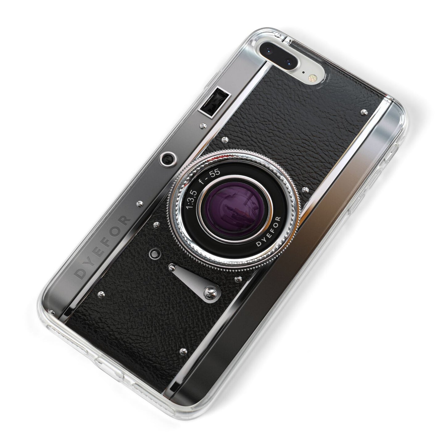 Camera iPhone 8 Plus Bumper Case on Silver iPhone Alternative Image