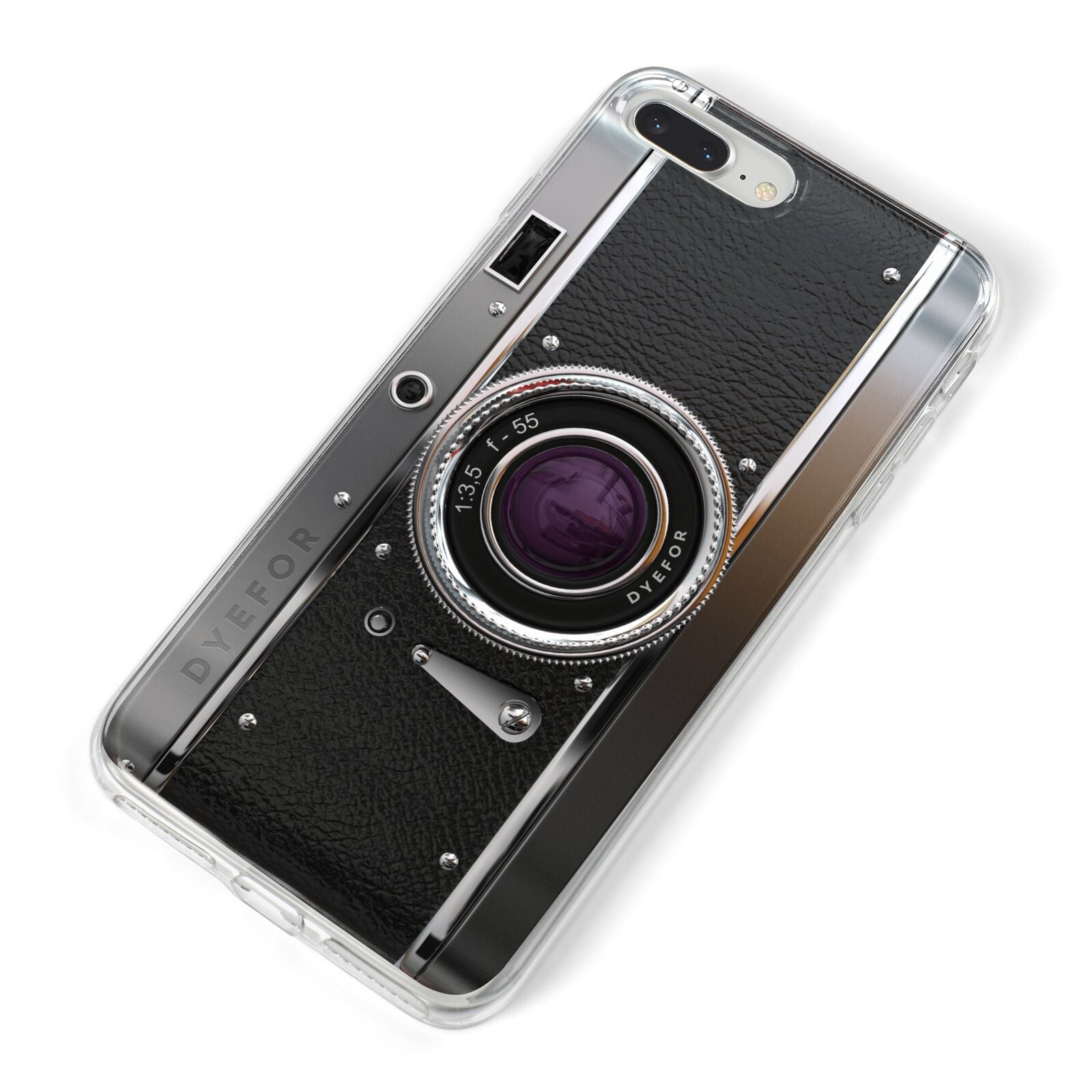 Camera iPhone 8 Plus Bumper Case on Silver iPhone Alternative Image