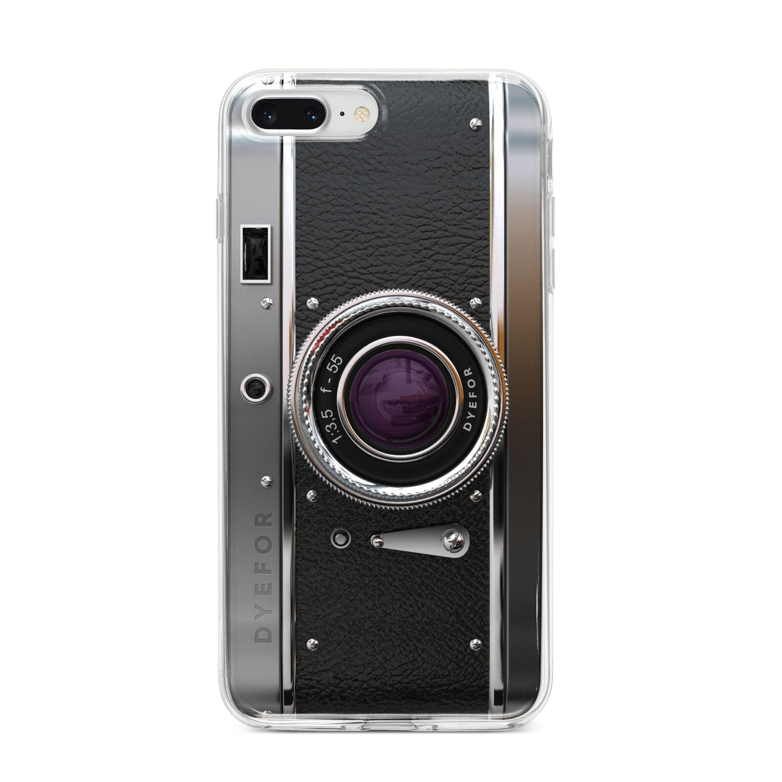 Camera iPhone 8 Plus Bumper Case on Silver iPhone