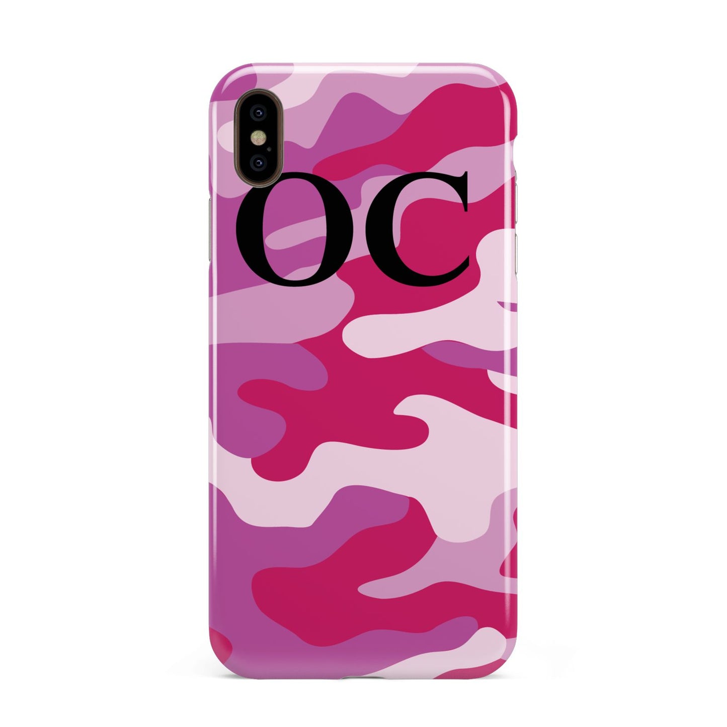 Camouflage Personalised Apple iPhone Xs Max 3D Tough Case